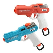 BIU BLASTER Manual Gel Ball Blaster 2-Pack Hand-Powered Splatter Blaster with Hoppers 20,000 Gel Balls for Outdoor Play Ages 14+
